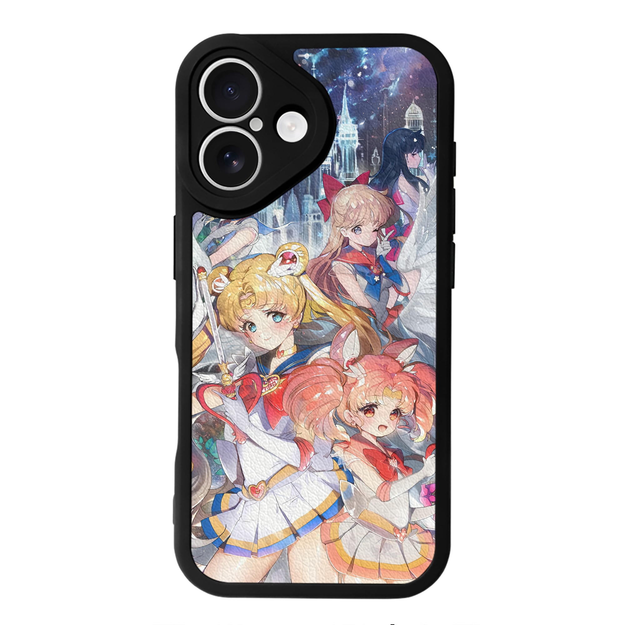（画像用） 美少女戦士セーラームーン Sailor Moon 【iPhone 16シリーズ対応】シリコンスマホケース（レザー調） 材質：シリコン